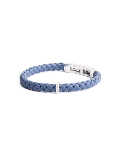 Bracelet Gemini en cuir bleu