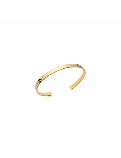 Bracelet jonc en plaqué or