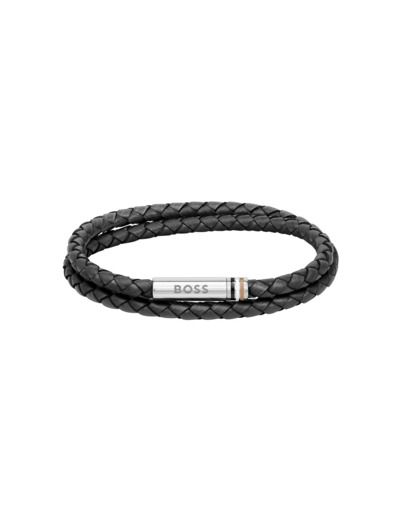 Bracelet BOSS Ares en cuir, taille M
