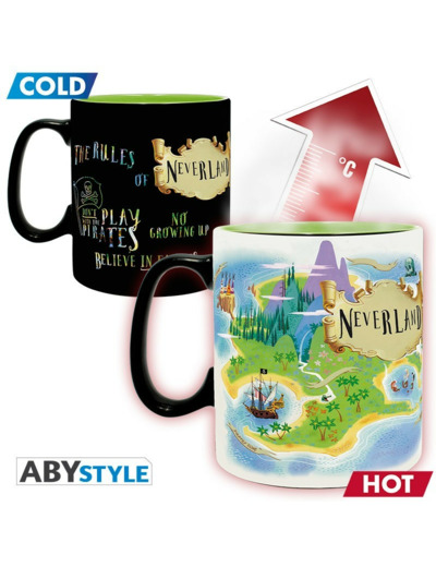 DISNEY - Mug Heat Change - 460 ml - Peter Pan Neverland