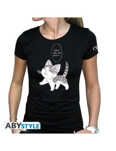 CHI - Tshirt "Kitty" femme MC black