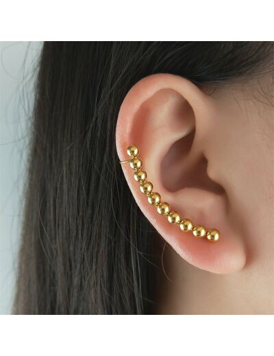 Boucles d'oreilles clous en acier inoxydable bijou d'oreille style puce
