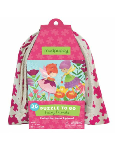 Puzzle les Amis fées 36 pièces dans son sac de coton - 354947