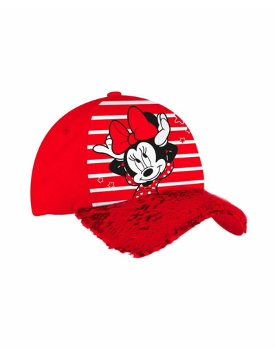 Casquette fille rouge minnie