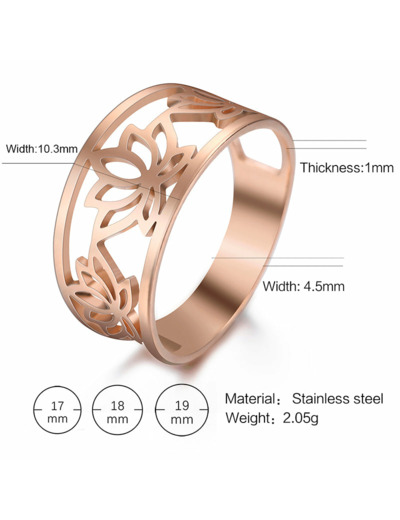 BAGUE LOTUS LARGE