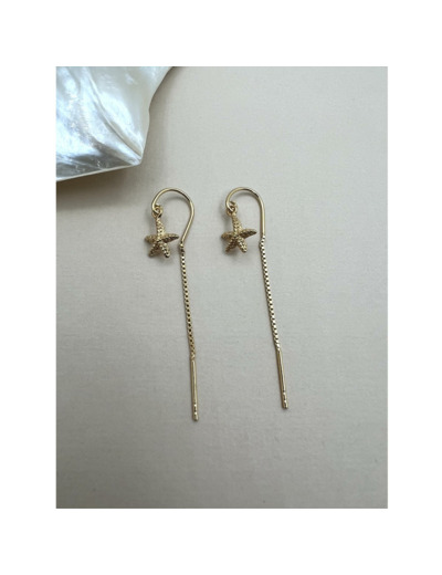 Boucles d'oreilles Indriya Etoile de mer en vermeil