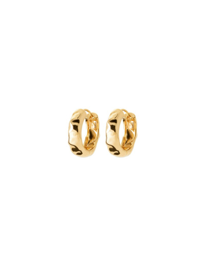 Boucles d'oreilles créoles en plaqué or