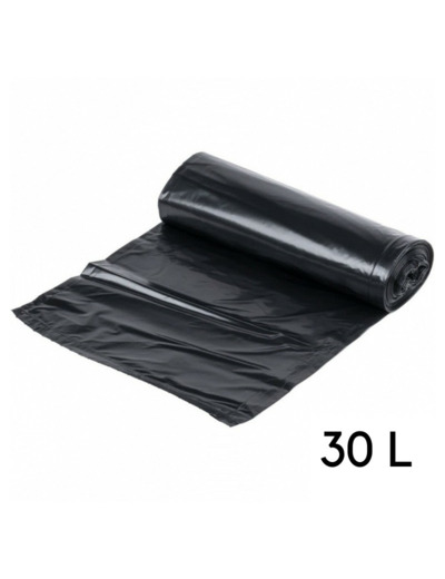 SACS POUBELLE NOIRS 30 LITRES X50