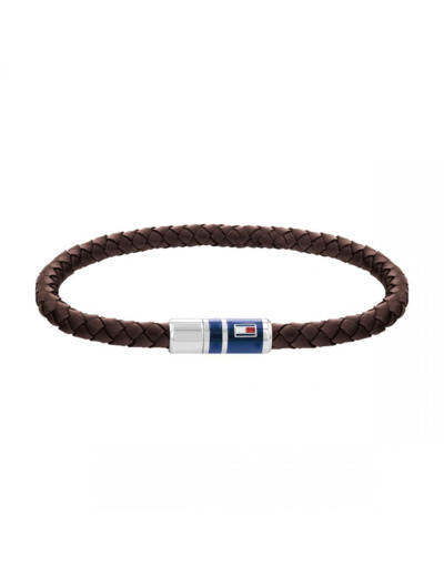 Tommy Hilfiger Bracelet Homme cuir marron