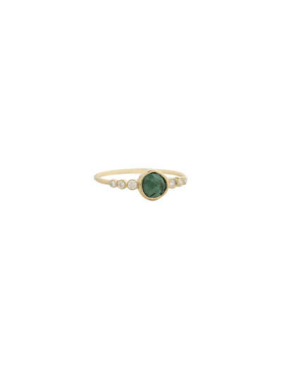 Céline Daoust - Bague Tourmaline verte 6 dts 1.7 ORJ