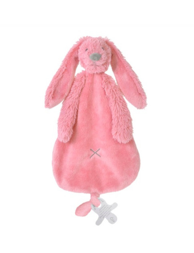 doudou Lapin Richie Rose profond  28 cm – 132112 - Happy Horse