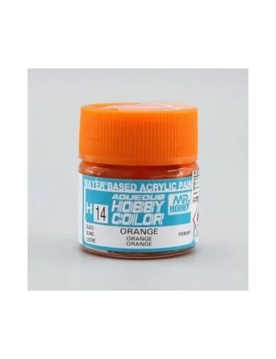 PEINTURE MAQUETTE MR HOBBY H014 ORANGE BRILLANT 10ML