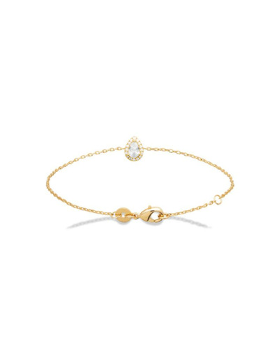 Bracelet en plaqué or et oxyde de zirconium