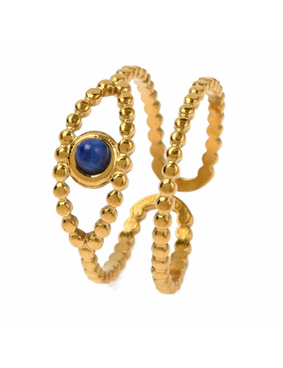 Bague oeil lapis lazuli