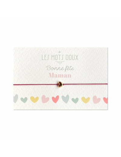 Bracelet Cordon Petit Coeur