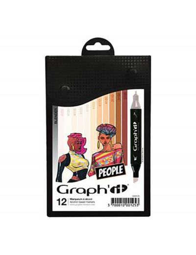 Set de 12 marqueurs Graph'it People