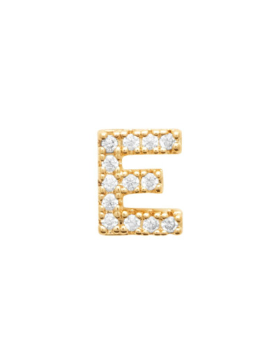 Boucles d'oreilles en plaqué or et oxyde de zirconium