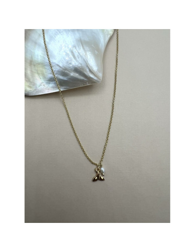 Collier ras de cou Indriya Queue de baleine en vermeil