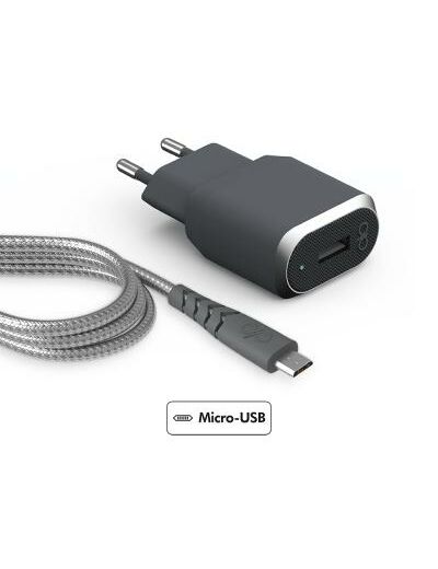 Chargeur secteur Fast & Smart + Câble renforcé USB A/micro USB Force Power