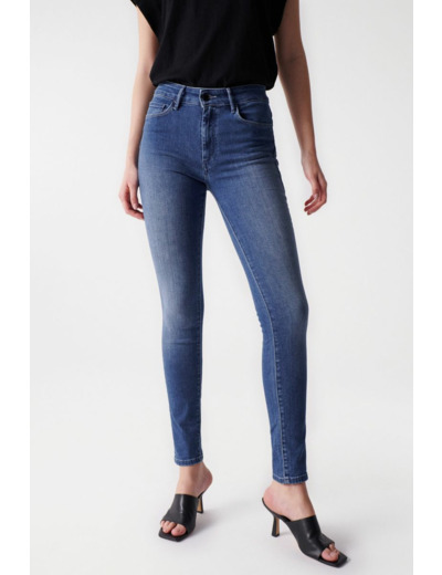 Jean Push Up Destiny Skinny délavage moyen