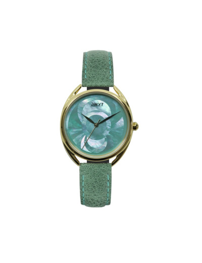 Montre D.W.Y.T Calypso Verte Grainée émeraude