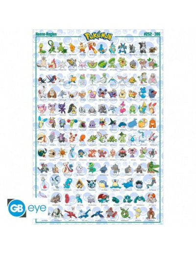 POKEMON - Poster Maxi 91,5x61 - Hoenn Pokémon Français