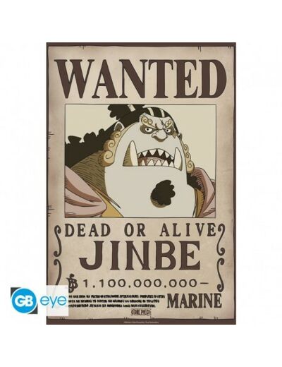 ONE PIECE - Poster Chibi 52x38 - Wanted Jinbe Wano