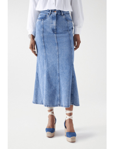 JUPE MIDI EN DENIM