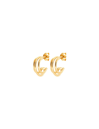 Boucles d'oreilles créoles en plaqué or
