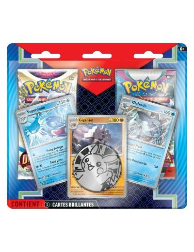 Pokémon : Pack 2 boosters + 3 cartes promos