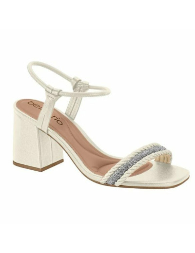 Sandale talon decrochee femme blanc beira rio