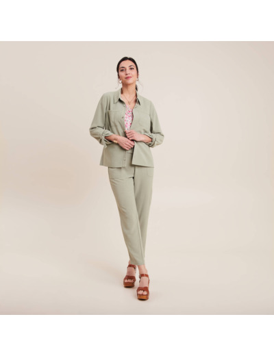 Pantalon flou ceinturé