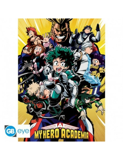 MY HERO ACADEMIA - Poster "Groupe" roulé filmé (91.5x61)