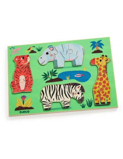 Puzzle boutons Coucou Tigre - DJ01264 - DJECO