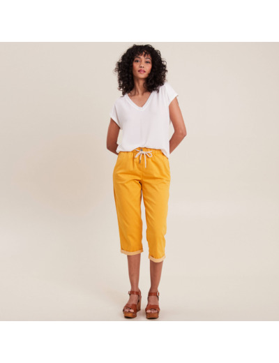 Pantacourt large taille haute