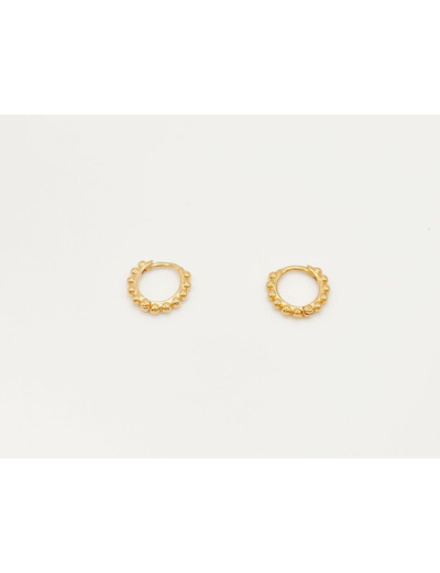 Boucles Mini Créoles Soacha - Plaqué Or