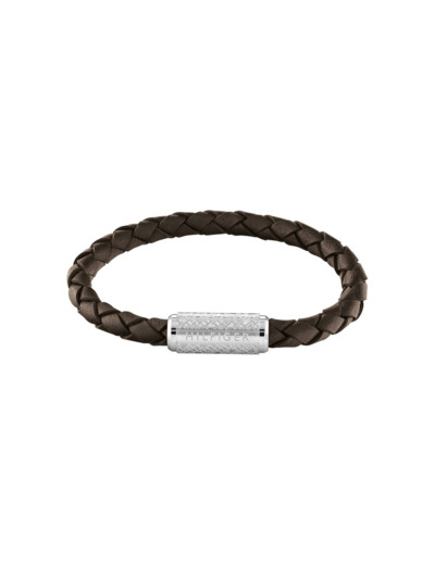 Bracelet Tommy Hilfiger en acier et cuir
