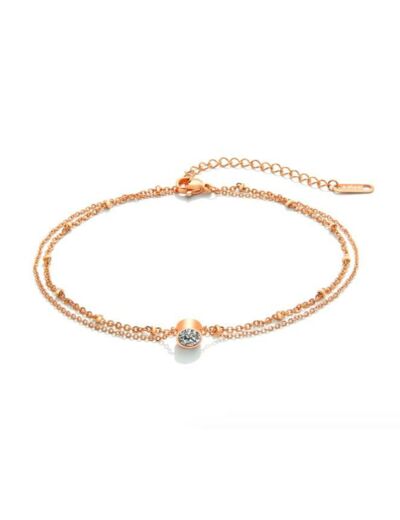 Fatima bracelet de cheville en acier inoxydable