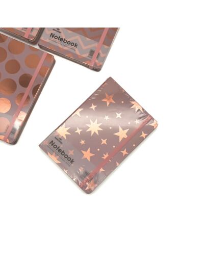 NOTEBOOK ROSE GOLD BRILLANT