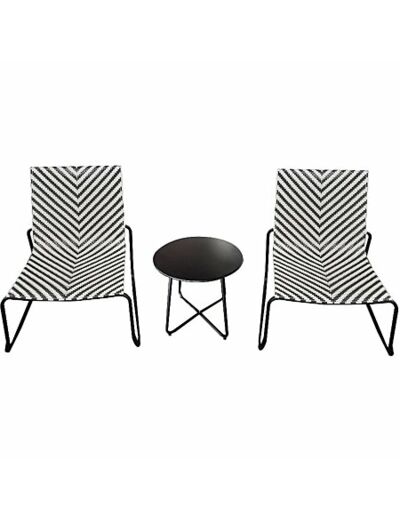 Ensemble Table et Chaises en chevrons