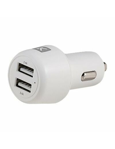 Chargeur allume-cigare & câble USB / compatible Lightning 4,8A 2m
