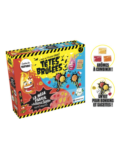 Coffret Mega Fabrik à bonbons et sucettes tutti fruti