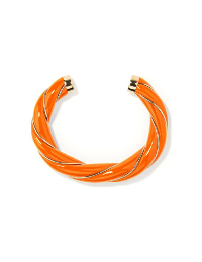 Bracelet Aurélie Bidermann Diana en métal doré et résine