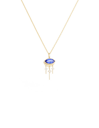 Céline Daoust Collier Marquise Eye Tanzanite Diamants