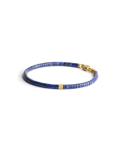 Bracelet Gemini Classics en acier et lapis lazuli