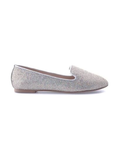 Ballerine femme argent