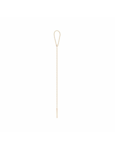 Mono boucle d'oreille Vanrycke Calamity Jane en or rose et , longueur 10 cm