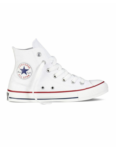 Toile femme blanc converse montante