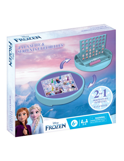 2 en 1, 4 à la suite + Serpents et échelles REINE DES NEIGES
