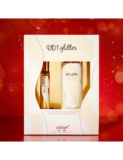 Lady Glitter - Coffret 30ml paillettée + gel douche 250ml